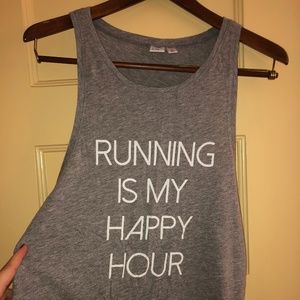 Cotton graphic tank top